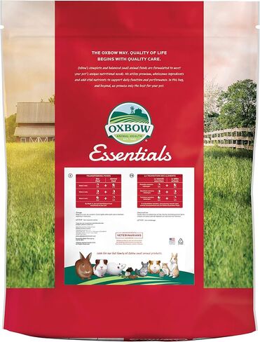 طعام خنزير غينيا الأساسي من Oxbow - جميع كريات خنزير غينيا الطبيعية البالغة - 5 رطل. in Kuwait
