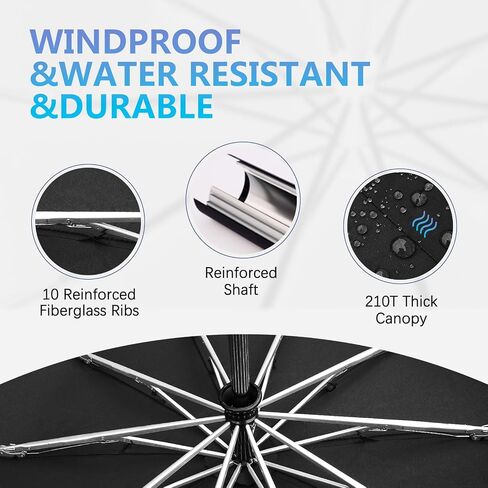 Inverted Umbrella, Durable Windproof Travel Umbrella, Compact Small Upside Down Reverse Folding Portable Umbrella, Car Backpack Purse Umbrella for Rain Men Women in Saudi Arabia