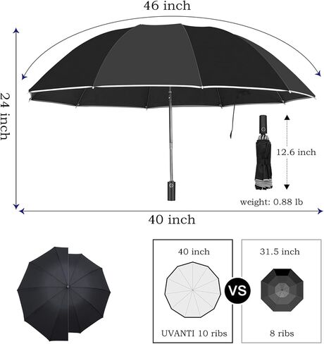 Inverted Umbrella, Durable Windproof Travel Umbrella, Compact Small Upside Down Reverse Folding Portable Umbrella, Car Backpack Purse Umbrella for Rain Men Women in Saudi Arabia