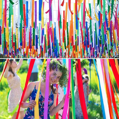 10 Rolls 820ft Crepe Paper Streamers,10 Colors Neon Streamers for Rainbow Party Birthday Decorations Streamers Wedding Ceremony Christmas Halloween Indoor Decoration in Saudi Arabia