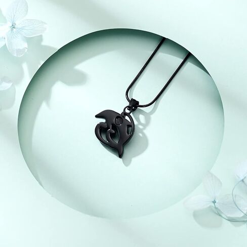 Dolphin Urn Necklace For Ashe Stainless Steel Pendant Cremation Heart Shape Urn Necklaces Keepsake Ashes Holder Jewelry in Kuwait