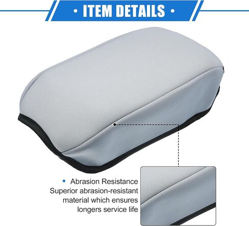 Armrest Protector Cover Pad Replacement Compatible for Jeep Compass 2010-2022, Durable Neoprene Fabric Gray in Saudi Arabia