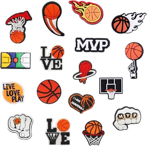 Numbers and Sports Shoe Charms for Clog Shoe Decoration,Rugby Baseball Basketball Football Soccer Volleyball Shoe Charms for Boys Kids Teens Man Gifts in Saudi Arabia