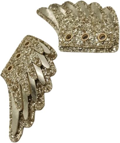 Shoe Wings 3 Layers Of Shiny Three-Dimensional Shoe Wings, Suitable For Shoe Accessories With Shoelaces in Saudi Arabia
