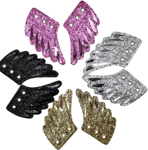 Shoe Wings 3 Layers Of Shiny Three-Dimensional Shoe Wings, Suitable For Shoe Accessories With Shoelaces in Saudi Arabia