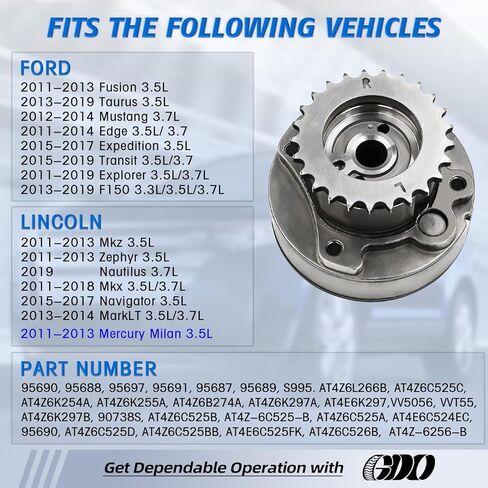 3.5l Engine Timing Chain Kit With vvt cam phaser Compatible with Ford F150 Taurus Edge expedition mustang Transit 3.5L/3.7L, Lincoln MKX MKZ Navigator, Mercury Milan; OE#AT4Z6L266B,AT4Z6K254A in Kuwait