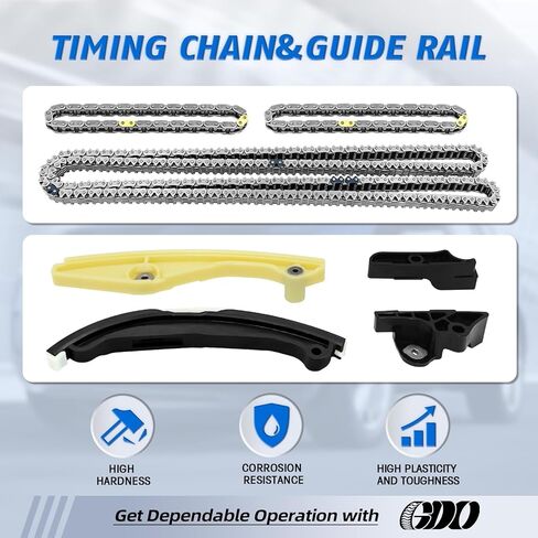 3.5l Engine Timing Chain Kit With vvt cam phaser Compatible with Ford F150 Taurus Edge expedition mustang Transit 3.5L/3.7L, Lincoln MKX MKZ Navigator, Mercury Milan; OE#AT4Z6L266B,AT4Z6K254A in Kuwait