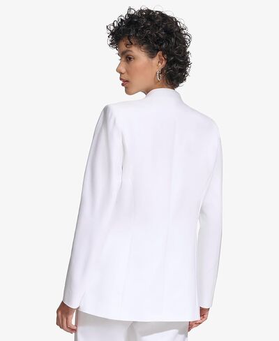 Calvin Klein Women's Stand Up Collar Open Front Structured Long Sleeve Jacket in Saudi Arabia