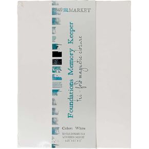 49 AND MARKET Memory Keep, White Tri-Fold