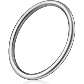 5 Inch Metal O-Ring Multi-Purpose Heavy Type Seamless Welding 304 Stainless Steel Rings Smooth Round Ring for Hanging Flower Basket Crafts,12 x 120 mm