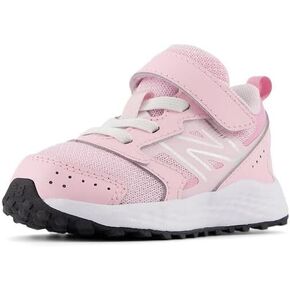 New Balance Kids Fresh Foam 650 V1 Bungee Lace with Top Strap Running Shoe, Light Raspberry/Pink Sugar, 5 US Unisex Toddler