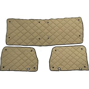 Insulated Blackout Window Covers by ZenEclipse® Fits Peterbilt 379 2004 & Prior / 330 2005&Prior / 357/359 / 375/377 / 378 (WCG-1135-P) (Grey-Set of 4)