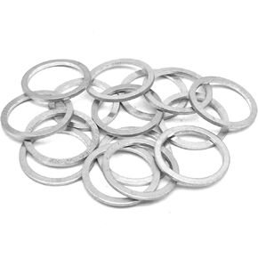 Oil Drain Plug Crush Washer Gasket Seal Replacement for BMW Motorcycle and Auto Fits Most Popular Models 1969-2022 OEM 07119963252 (15pcs)