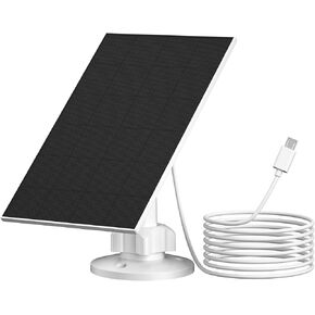 Solar Panel for eufy Camera, Compatible with Eufy E,2C/2C Pro,2/2Pro,E20/E40 Camera, 2.5W 5V Camera Solar Panel, IP65 Weatherproof for Outdoor Camera Charging