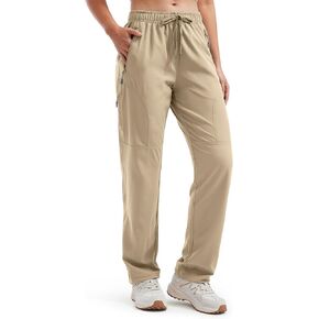 Libin Women's Hiking Pants 29" Lightweight Quick Dry Cargo Pants Travel Casual Safari Parachute Trendy Clothes