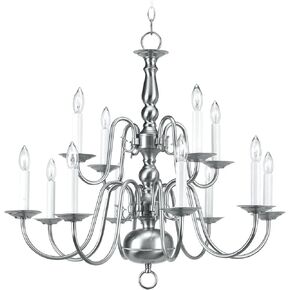 Livex Lighting 5012-91 Chandelier with No Shades, Brushed Nickel