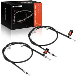 A-Premium Front or Rear Driver & Passenger Side Parking Brake Cable Assembly Compatible with Mazda Models: 3 2004 2005 2006 2007 2008, 2-PC Set
