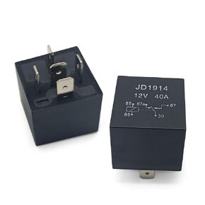 4RD93168001 Waterproof Relay 12V 40A Compatible with Hella Mini Relay Replace 4RD 931 680-01 007903001, 2PCS