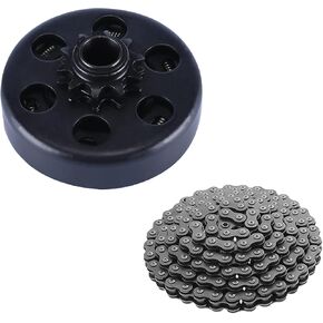 Centrifugal Clutch 3/4" Bore 12 Tooth with #35 Chain Fits for predator 212CC 2-6.5 HP Engine, Commonly used on Go Karts Mini Bike and Fun Kart
