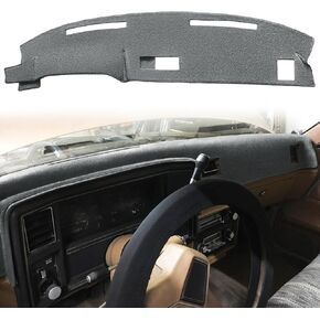 Dash Cover Mat Custom Fit for 1978-1980 Chevy Chevrolet Monte Carlo,El Camino,Malibu/GMC Caballero,Dashboard Cover Cap Pad Carpet Protector F233 (Darkgray)