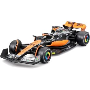 BBurago - Mclaren MCL60 Oscar Piastri #81 2023 - Realistic Car Model in 1:43 Scale, Driven by Oscar Piastri, Officially Licensed MCLaren, Recommended Age 3+ Years