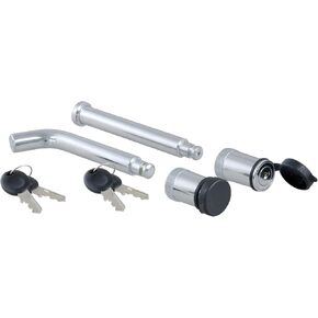 CURT 23556 Lock Set for Adjustable Channel Mounts, Silver