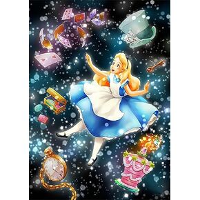 Generic DIYPAINTING 5D Diamond Art Painting by Number Kits Alice 16X20 Painting Cross Stitch Full Drill Pictures Arts Craft for Home Wall Decor Gift (Wonderland)