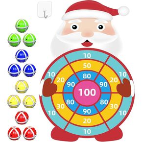 Christmas Games for Kids,30" Large Claus Dart Board for Christmas Party Decorations,Game for Kids Family Activities Holiday School Classroom Party Favors,Toddler Stocking Stuffers