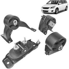 4PCS Engine Mounts for a Smoother Ride Compatible with 15-11 Chrysler Town & Country 3.6L, 17-11 Dodge Grand Caravan 3.6L, 12-15 Ram C/V, 14-11 V/W Routan Replace# A5665 A5480 A5589 A5577