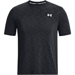 Under Armour Men's UA Seamless Fade Short Sleeve Tee Top Shirt 1372406 (US, Alpha, X-Large, Regular, Regular, Black/White - 001)
