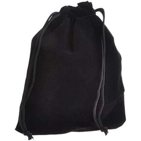 Drawstring Pouch, Black Velvet Bag for Jewelry, Gift Bag, Shoes, Food, Clothes with Flexible Uses 10 x 10 Inch (Black,10x10 Inch, 2 Pieces)