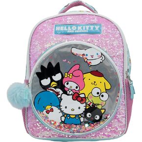 AI ACCESSORY INNOVATIONS Hello Kitty & Friends Girls Backpack, Sanrio Kawaii Book Bag, Flip Sequin 16" School Bag in Kuwait