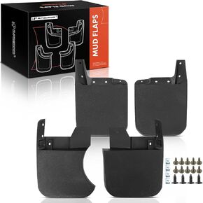 A-Premium Set of 4PCS Mud Flaps Splash Guards Mudflaps Mudguards with Hardware Kits Compatible with Jeep Gladiator, Willys/Sport, 2023 2024, Crew Cab Pickup, Front and Rear (Driver and Passenger Side)