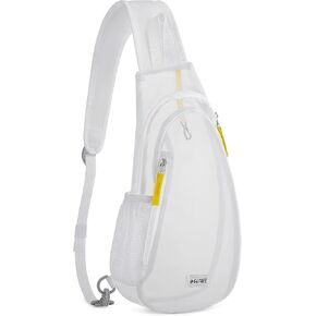 G4Free Clear Fanny pack, Mesh Sling bag Transparent Bag With Adjustable Strap Purse For Travel Festivals Sports Party