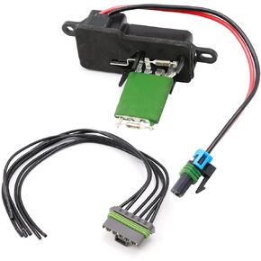 973-407 Front HVAC Blower Motor Resistor Kit, Replacement for Isuzu HTR HVR HXR 2005-2008, Replacement for Chevrolet Kodiak C4500 C5500 Express 1500 2500 1996-2014, Replaces 1580560 3A1041