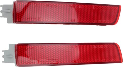 عدسة حمراء LED لمصد الضباب الخلفي عاكس أضواء الفرامل الخلفية متوافقة مع نيسان سنترا 2015-2018 in Saudi Arabia