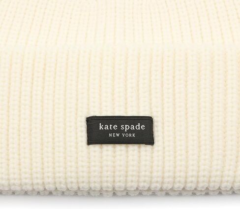 kate spade new york Women's Sam Label Cuff Beanie in Kuwait