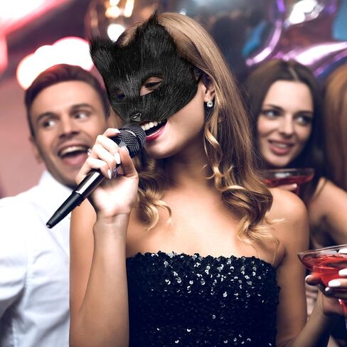 مجموعة قناع وذيل الهالوين من فروي قناع الثعلب وقناع ذيل الذئب وتدفئة الساق الغامضة للحفلات التنكرية in Kuwait