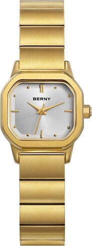 BERNY Gold Watches for Women Dainty Ladies Square Quartz Watch Japanese Quartz Movement 3ATM Waterproof Fashion Small Female Wrist Watch Luxury Birthday Gifts for Lady in Kuwait
