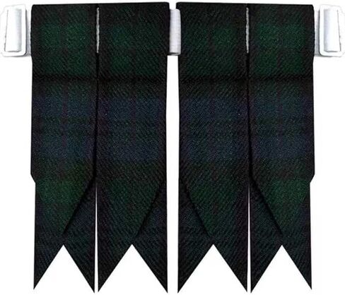 Tartan Kilt Hose Sock Flashes with Heavy Buckle Adjusters in Saudi Arabia