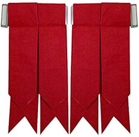 Tartan Kilt Hose Sock Flashes with Heavy Buckle Adjusters in Saudi Arabia