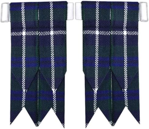 Tartan Kilt Hose Sock Flashes with Heavy Buckle Adjusters in Saudi Arabia
