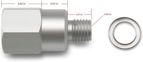 محول مستشعر درجة حرارة الماء المبرد لمحرك Ls M12 1.5 إلى مستشعر درجة حرارة سائل التبريد 3/8 NPT لـ LSX LS1 LS2 LS3 LM7 LR4 LQ4 LS6 L59 LQ9 LM4 L33 LH6 L92 L76 in Kuwait