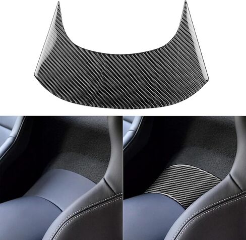 NVCNX Real 3K Carbon Fiber Rear Central Armrest Cover Decal Car Interior Trim Accessories for Chevrolet Corvette C7 Z06 2014 2015 2016 2017 2019 Black 1PC in Saudi Arabia