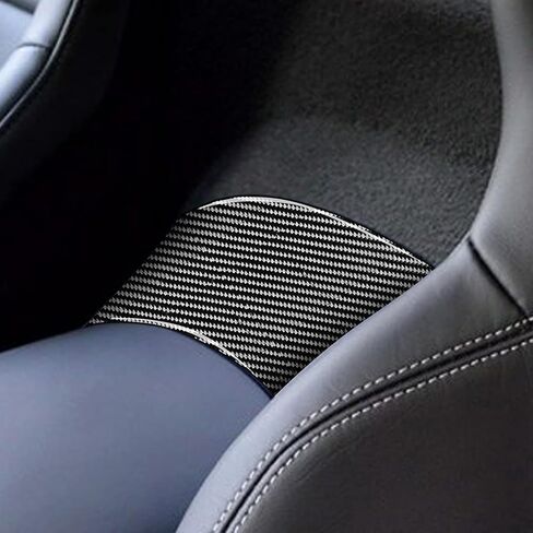 NVCNX Real 3K Carbon Fiber Rear Central Armrest Cover Decal Car Interior Trim Accessories for Chevrolet Corvette C7 Z06 2014 2015 2016 2017 2019 Black 1PC in Saudi Arabia