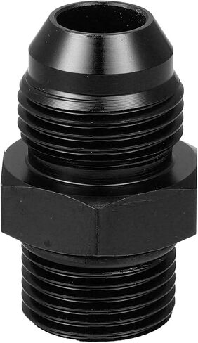 X AUTOHAUX أسود 8AN ذكر إلى M18 x 1.5 مم ذكر متري خيط تركيب محول مضيئة الاتحاد المقرنة خط زيت الوقود خرطوم نهاية سبائك الألومنيوم المناسب محول للسيارة in Saudi Arabia