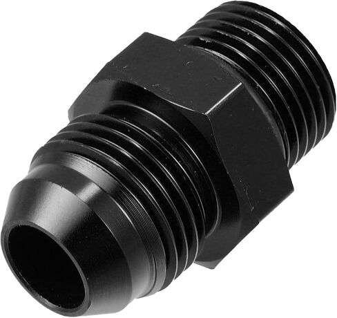 X AUTOHAUX أسود 8AN ذكر إلى M18 x 1.5 مم ذكر متري خيط تركيب محول مضيئة الاتحاد المقرنة خط زيت الوقود خرطوم نهاية سبائك الألومنيوم المناسب محول للسيارة in Saudi Arabia