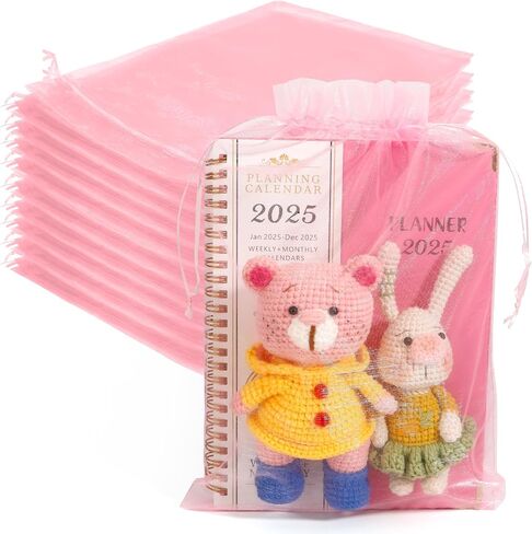 Organza Bags, Mesh Bags Drawstring 8x12 Inch, 50 PCS White Sheer Organza Bags, Large Wedding Gift Gags, Party Favor Bags, Fruit Protection Bags, Mesh Gift Bags Candy Goodie Bags for Christmas Birthday in Saudi Arabia