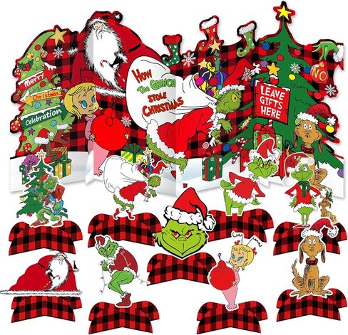 قطعة مركزية لتزيين طاولة عيد الميلاد، مجموعة تزيين طاولة عيد الميلاد - متينة، مثالية للحفلات والمناسبات ذات الطابع الخاص، عيد الميلاد in Kuwait