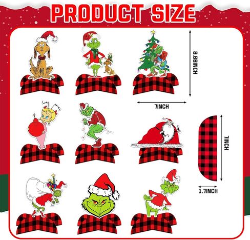 قطعة مركزية لتزيين طاولة عيد الميلاد، مجموعة تزيين طاولة عيد الميلاد - متينة، مثالية للحفلات والمناسبات ذات الطابع الخاص، عيد الميلاد in Kuwait